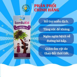 Siro Sambukid 𝐂𝐡í𝐧𝐡 𝐇ã𝐧𝐠 Hỗ trợ tăng đề kháng, ăn ngon, giảm ốm vặt hiệu quả ở trẻ Dược Khánh An D28