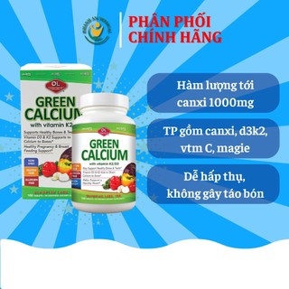 Canxi Hữu Cơ Green Calcium Olympian Labs dành cho mẹ bầu, sau sinh, trẻ em, người thiếu canxi Dược Khánh An D30