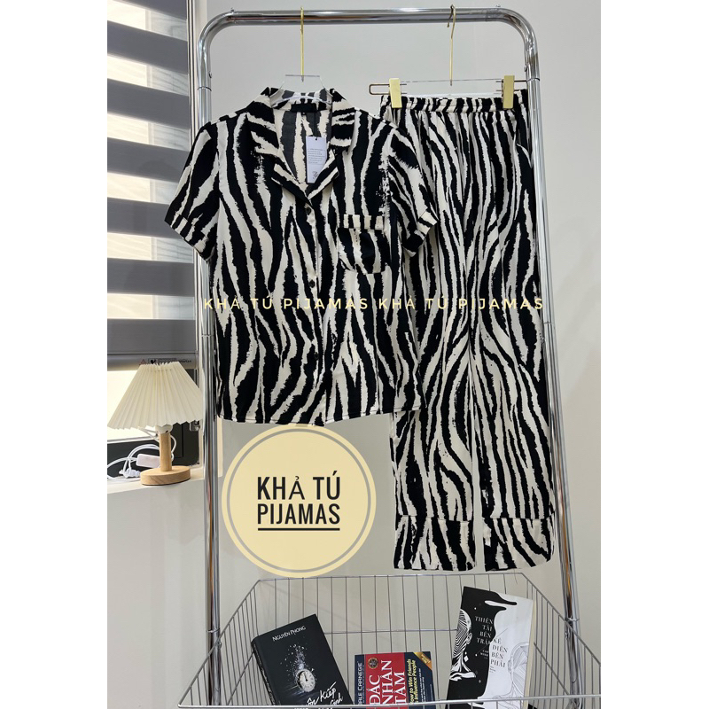 Set Pijamas tay ngắn lụa tơ cao cấp chính hãng Puti