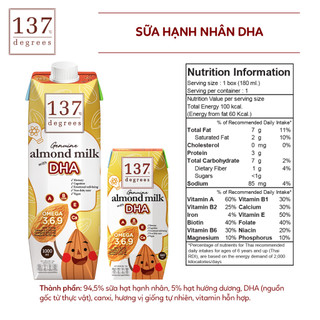 Sữa Siêu Hạt Nguyên Chất 137 Degrees 1000ML