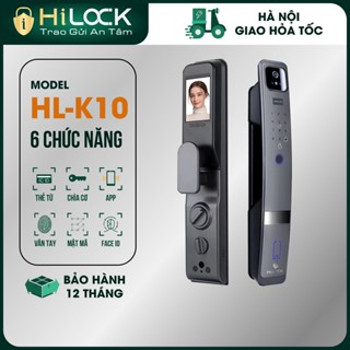 Khóa cửa vân tay điện tử tự động HL-K08 bảo mật Face ID tăng cường 5 chức năng bảo mật cực chắc chắn
