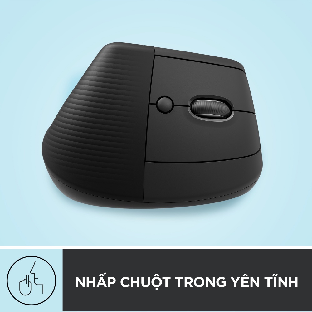 Combo Công thái học - Bàn phím Logitech Wave Keys + Chuột Logitech Lift Vertical - Bluetooth, USB Bolt - HÀNG CHÍNH HÃNG