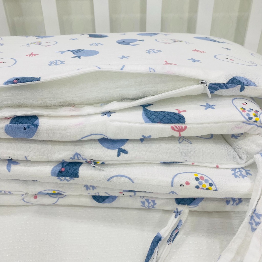 Bông Tấm Lồng Quây Chắn Cũi Em Bé GoldCat