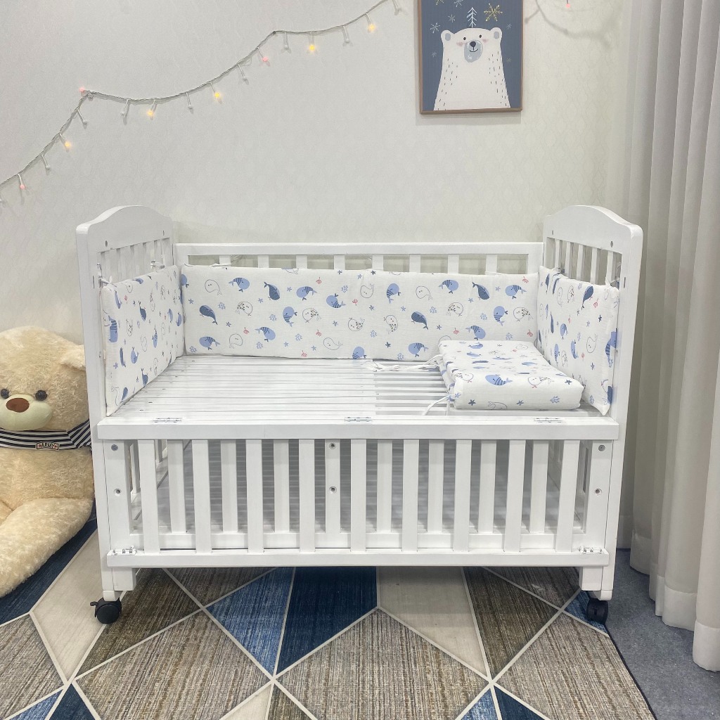 Bông Tấm Lồng Quây Chắn Cũi Em Bé GoldCat