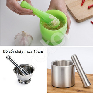 [FREESHIP] BỘ CỐI CHÀY INOX 304 KHÔNG GỈ - NHỰA XANH
