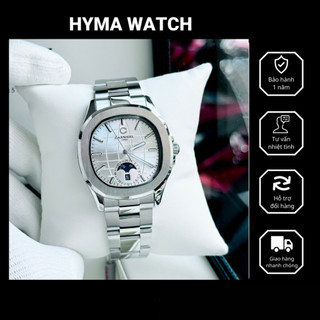 Đồng hồ Nam Automatic Carnival 8113G Dây thép bạc Size 40mm Kính sapphire Bảo hành 5 năm Hyma Watch