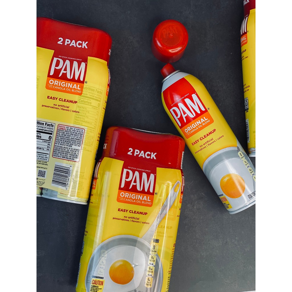 Dầu ăn dạng xịt Pam không calo dùng để nấu ăn hỗ trợ giảm cân ăn kiêng loại 12 oz