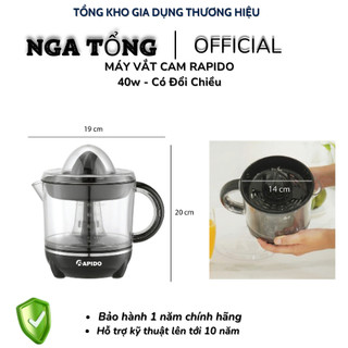 [Freeship+ Mã GG] Máy Vắt Cam Rapido, Tự Đổi Chiều, Công Suất 40w