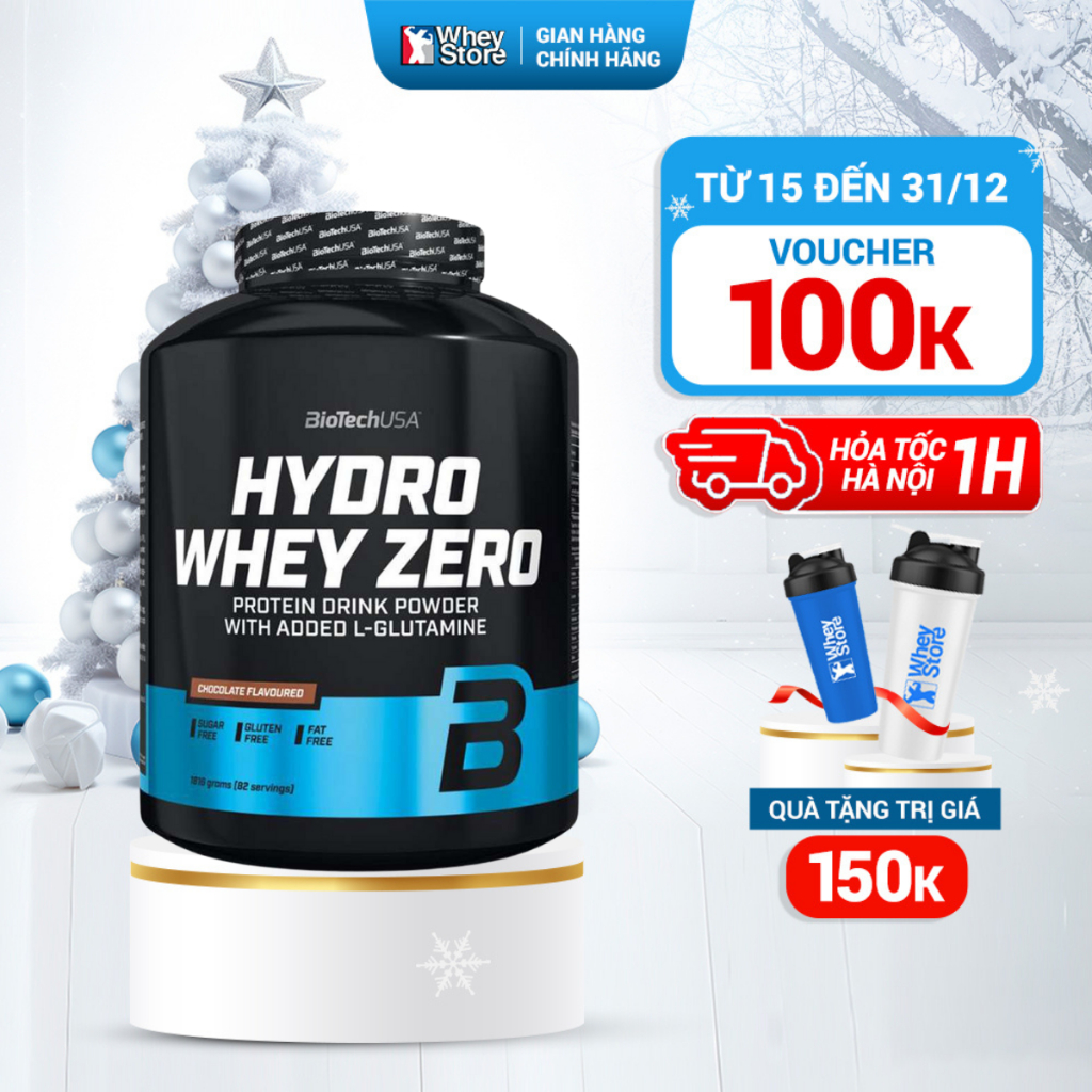 Sữa Tăng Cơ Biotech Hydro Whey Zero 4lbs (1,816Kg) Chính Hãng