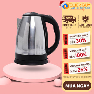 Ấm Siêu Tốc Inox 1,8 Lít Đun Sôi Cực Nhanh- Bảo Hành 12 Tháng