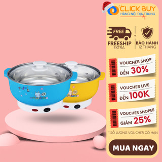 Nồi lẩu đa năng NIKAI 26CM dành cho cả gia đình - BẢO HÀNH 1 NĂM