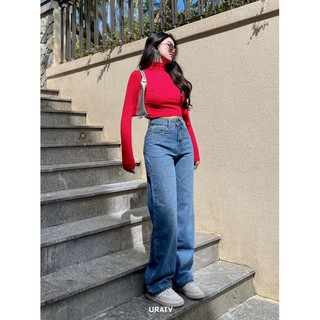 Áo croptop tay dài gân 6M