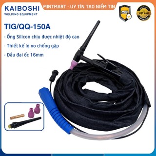 Bộ dây hàn Tig QQ 150A , ống silicon chống cháy,  dùng cho máy hàn Tig có dòng hàn ≤  150A