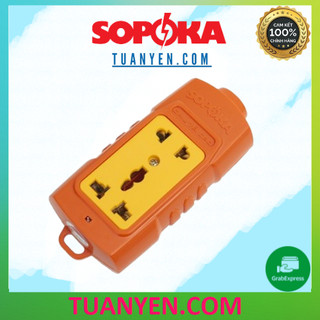 {SHOPEE VIDEO} [Hỏa Tốc] Ổ cắm điện 2S 6000W lõi sứ - chống cháy SOPOKA 6000W siêu chịu tải - hàng chính hãng