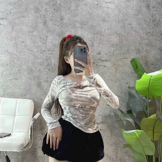 Áo Dài Tay Họa Tiết Độc Lạ CC089