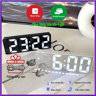 Đồng Hồ Led Để Bàn Báo Thức Điện Tử Thông Minh Decor trang trí bàn làm việc đa chức năng G0712
