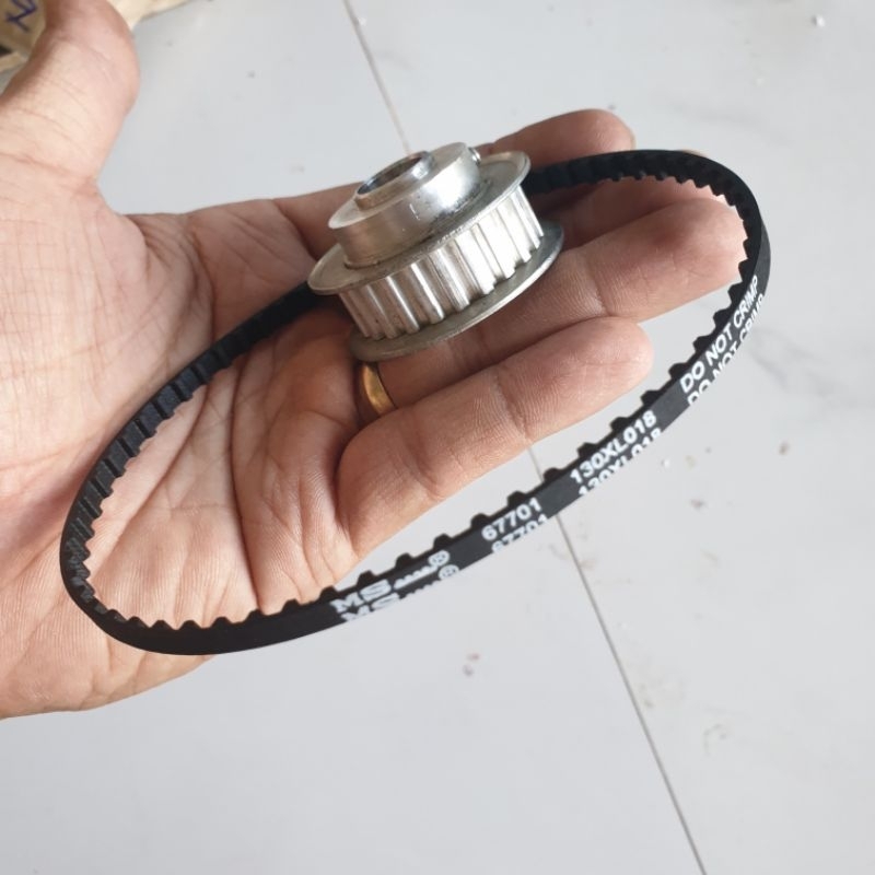combo pulley đai răng 24 răng dây đai bước 5mm trục 12