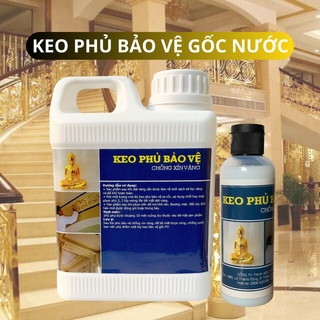 Keo Phủ Bóng Dát Vàng Gốc Nước (100ml) - Dát vàng tượng phật, lá bồ đề, lá vàng công nghiệp, dát bạc, quỳ vàng 24k