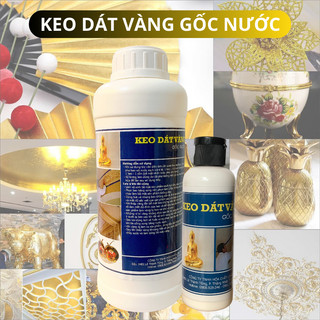 Keo dát vàng chuyên dụng gốc nước chuyên dát đồ kim loại, gỗ, nhựa như tượng phật, đồ thờ, phào chỉ