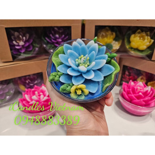 Bát nến hoa sen súng B24 (đường kính bát 9cm, thắp liên tục 24h)