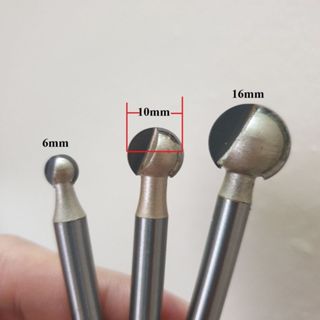 Mũi phá gốc cây làm gỗ lũa mũi mài hợp kim trục 6mm mũi phá quả đào tròn mũi tạo sẹo cây