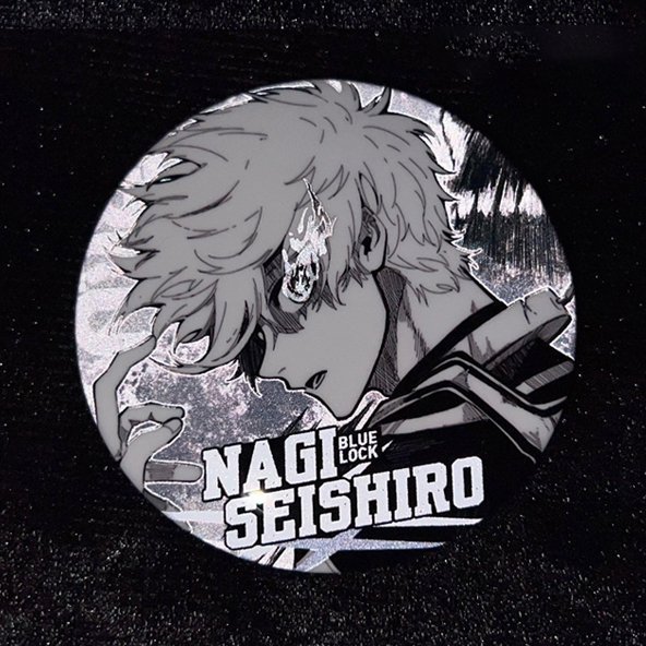 Huy hiệu BLUE LOCK ver MẮT TÓE LỬA in hình manga anime chibi quà tặng xinh xắn độc đáo ghim cài áo cặp sách