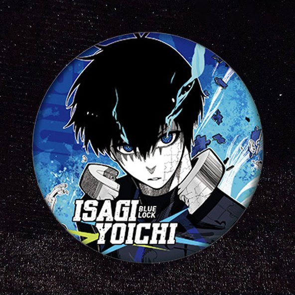 Huy hiệu BLUE LOCK ver MẮT TÓE LỬA in hình manga anime chibi quà tặng xinh xắn độc đáo ghim cài áo cặp sách