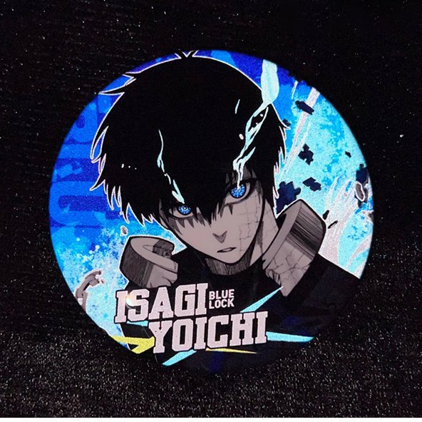 Huy hiệu BLUE LOCK ver MẮT TÓE LỬA in hình manga anime chibi quà tặng xinh xắn độc đáo ghim cài áo cặp sách