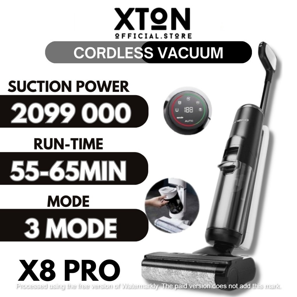 READY STOCK🔥Máy bụi bụi khô & Ướt X8 ULTRA / X9 PREMIUM | Cây Lau Nhà Thông Minh Diệt Khuẩn 99.9% | Máy Hút Bụi Lau Nhà