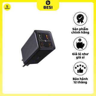 Cốc sạc nhanh os-baseus gan6 pro fast charger 2c+2u 100w
