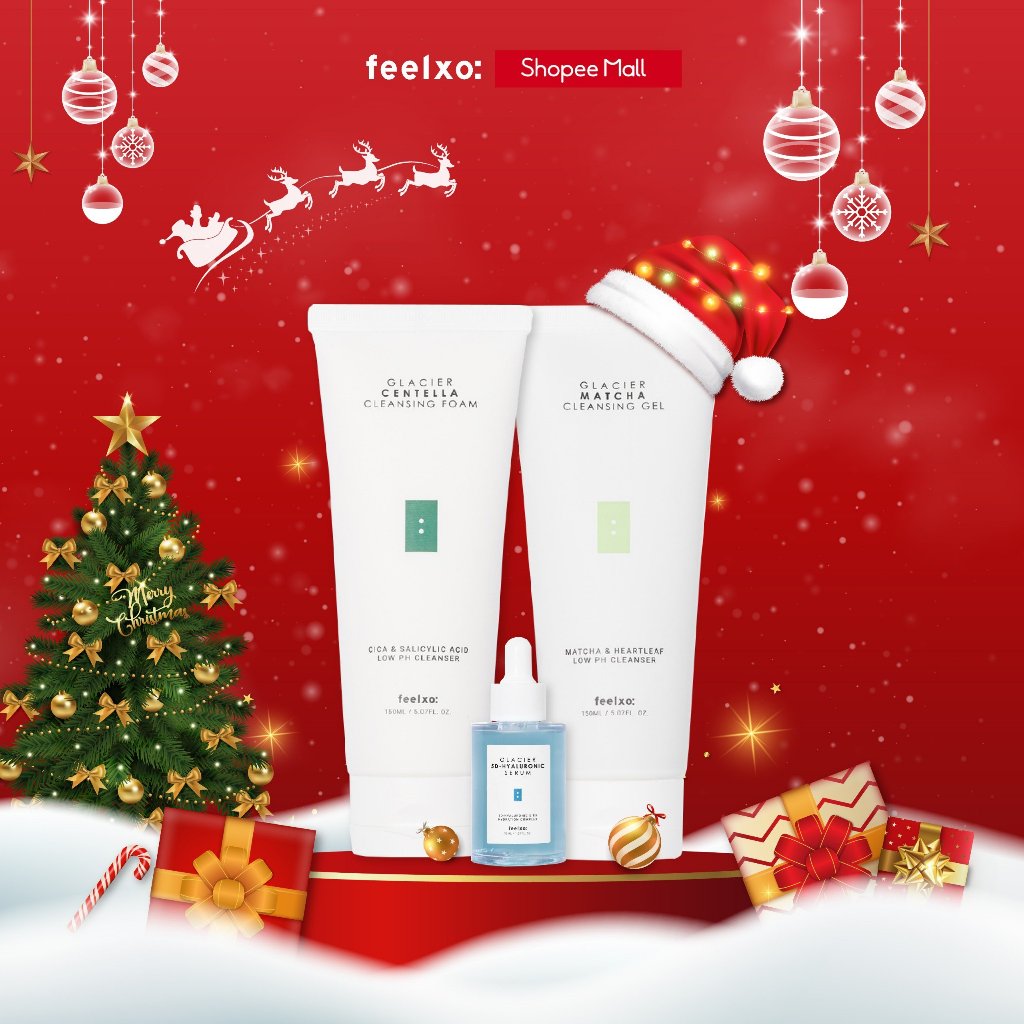 Combo sữa rửa mặt Feelxo sạch sâu 150ml+ serum dưỡng da Feelxo 5D- Hyaluronic giúp cấp ẩm sâu cho da.