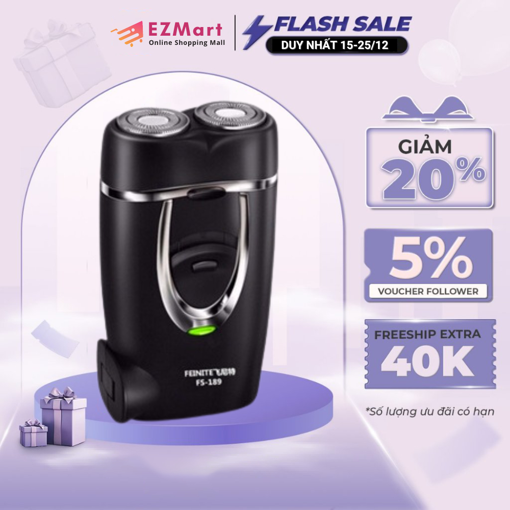 Máy Cạo Râu Sử Dụng Sạc Pin  Thông Minh  Tiện Lợi Có Lưỡi Dao Kép Tự Làm Sắc, độ bền cao, cạo sát chân, cực sạch