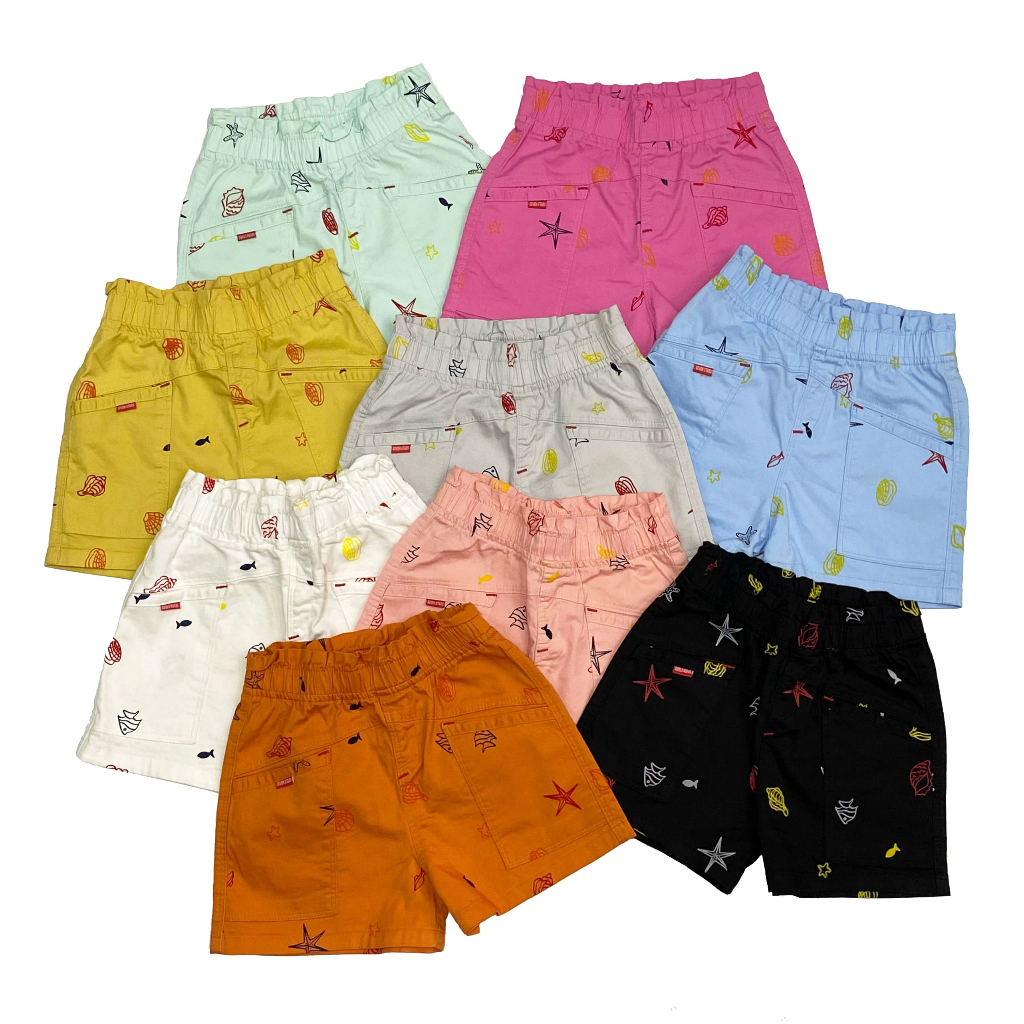 G41 - Quần Short Kaki Bé Gái In Sao Biển Seven Stars G41