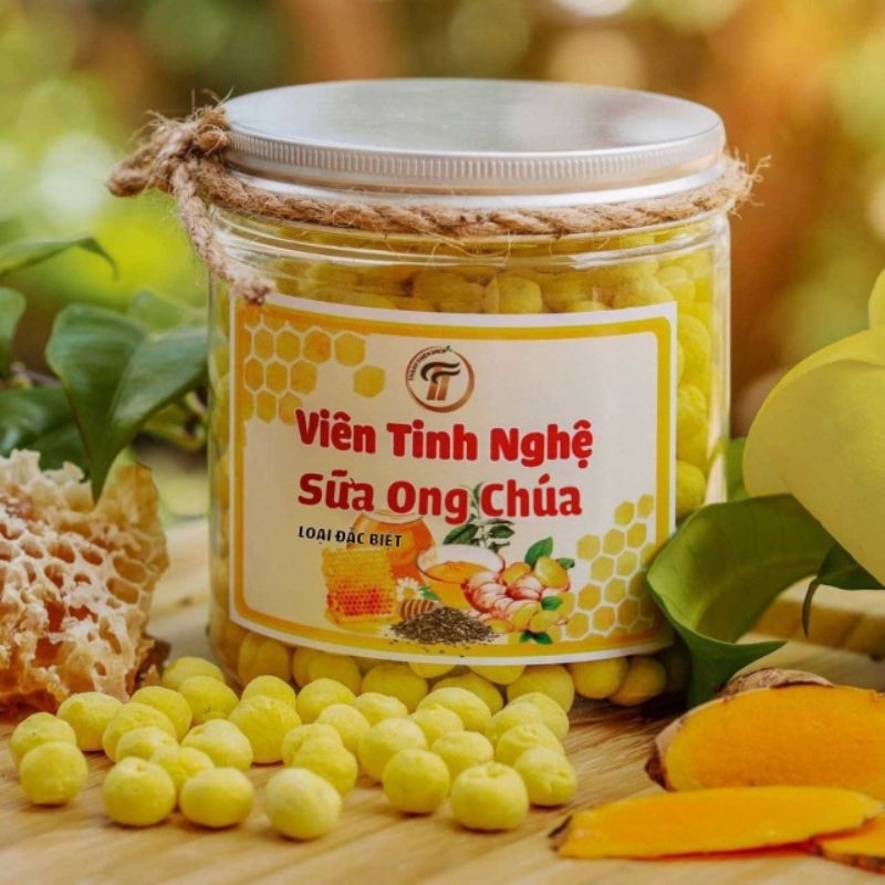 Viên Tinh Nghệ Sữa Ong Chúa NGUYÊN BẢN Thuận Thiên - Viên Mềm Tan Thơm Ngon - Hỗ Trợ Trị Đau Bao Tử, Dạ Dày, Làm Đẹp Da