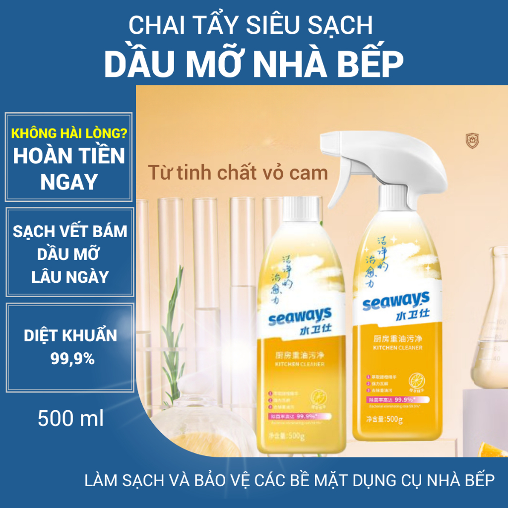 Tẩy Dầu Mỡ, Tẩy Nhà Bếp, Tẩy Hút Mùi, Bếp Gas, Bếp Từ, Đáy Xoong, Đáy Chảo Huno NB1