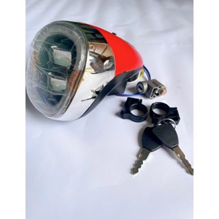 Đầu đèn M9 2 tầng bắt xe cỏ 48/60v, có 2 núm bắt ghi đông,có khoá