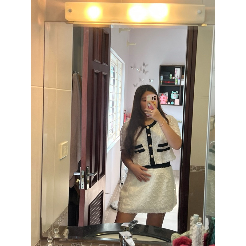 Set Chân Váy Bigsize 50-95Kg, tiểu thư dễ thương, năng động đi làm, đi chơi Cho Nàng-S41-Ú Xinh Store