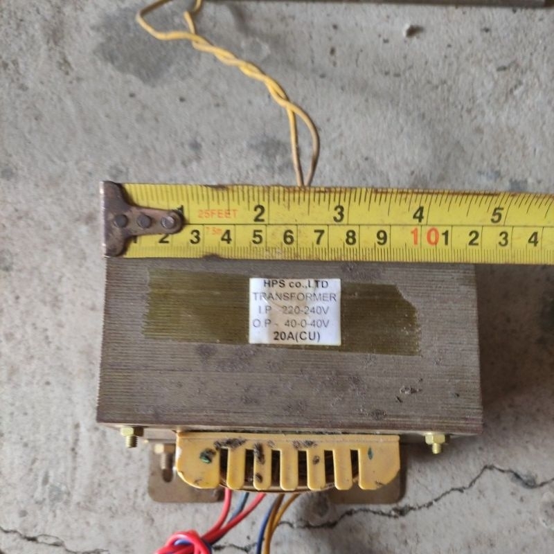 Biến áp 20a nguồn đôi 40v và 15v