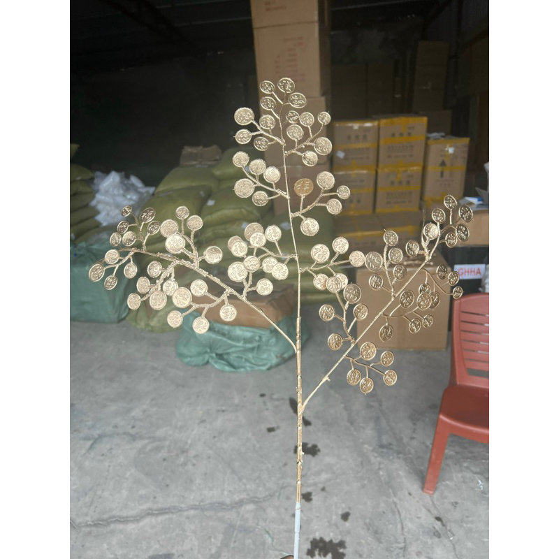 Cành Lá Tim  vàng kim trang trí, chưng tết …