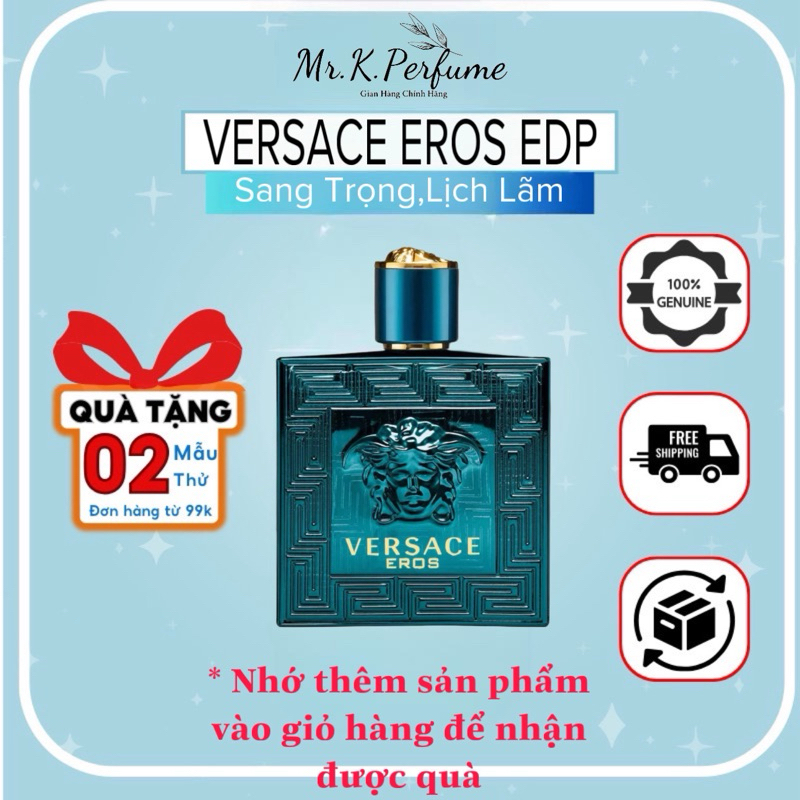 10ml Versace Eros EDP | Nước hoa nam chính hãng