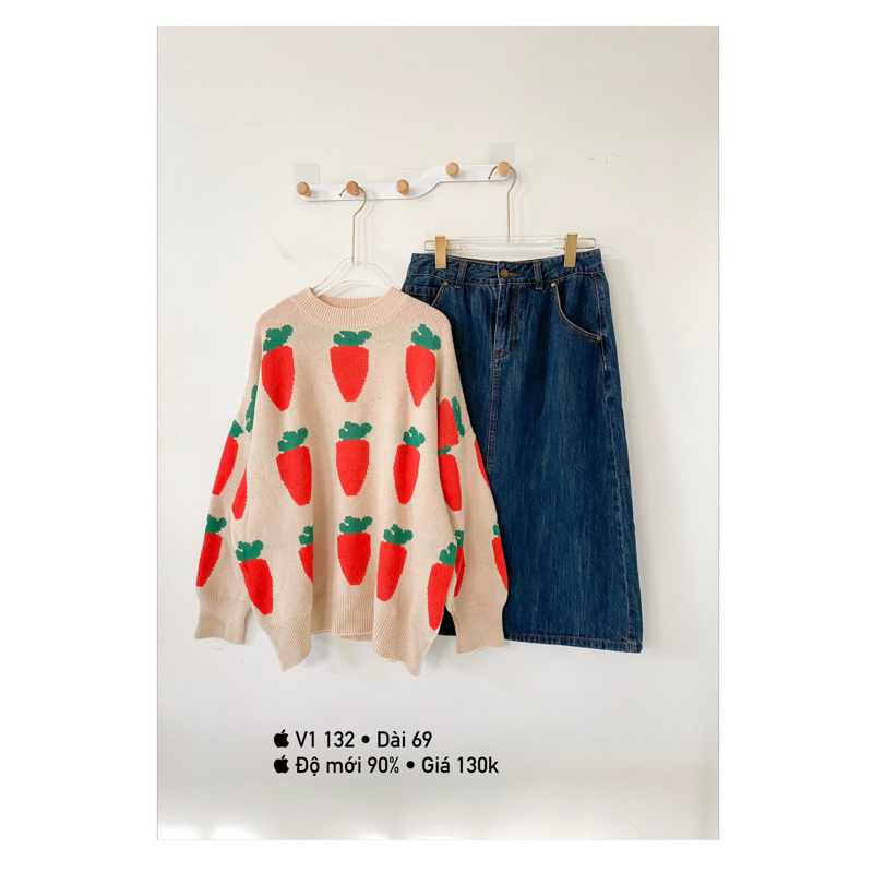 [2hand] Áo Len nữ freesize trẻ trung | Bigsize
