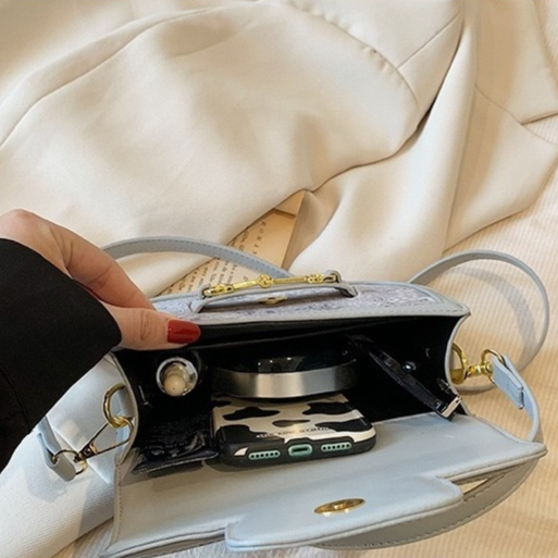 Faya - Túi xách đeo chéo T2096 nắp gài hoa văn sang trọng