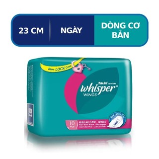 Băng vệ sinh whisper cánh thường 10 miếng 23cm
