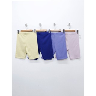 C3792 - Quần short thun gân biker trơn