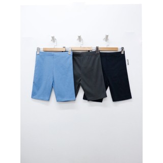 C3792 - Quần short thun gân biker trơn