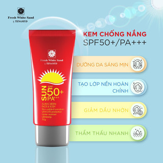 Kem siêu chống nắng dưỡng trắng da Fresh White Sand Tenamyd Dasuns Creen SPF 50