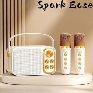 Loa Kèm Micro Karaoke Bluetooth Ys 130 Bass Siêu Trầm/Loa bluetooth mini karaoke kèm mic JVJ YS-130 Không dây/kèm 2 mic