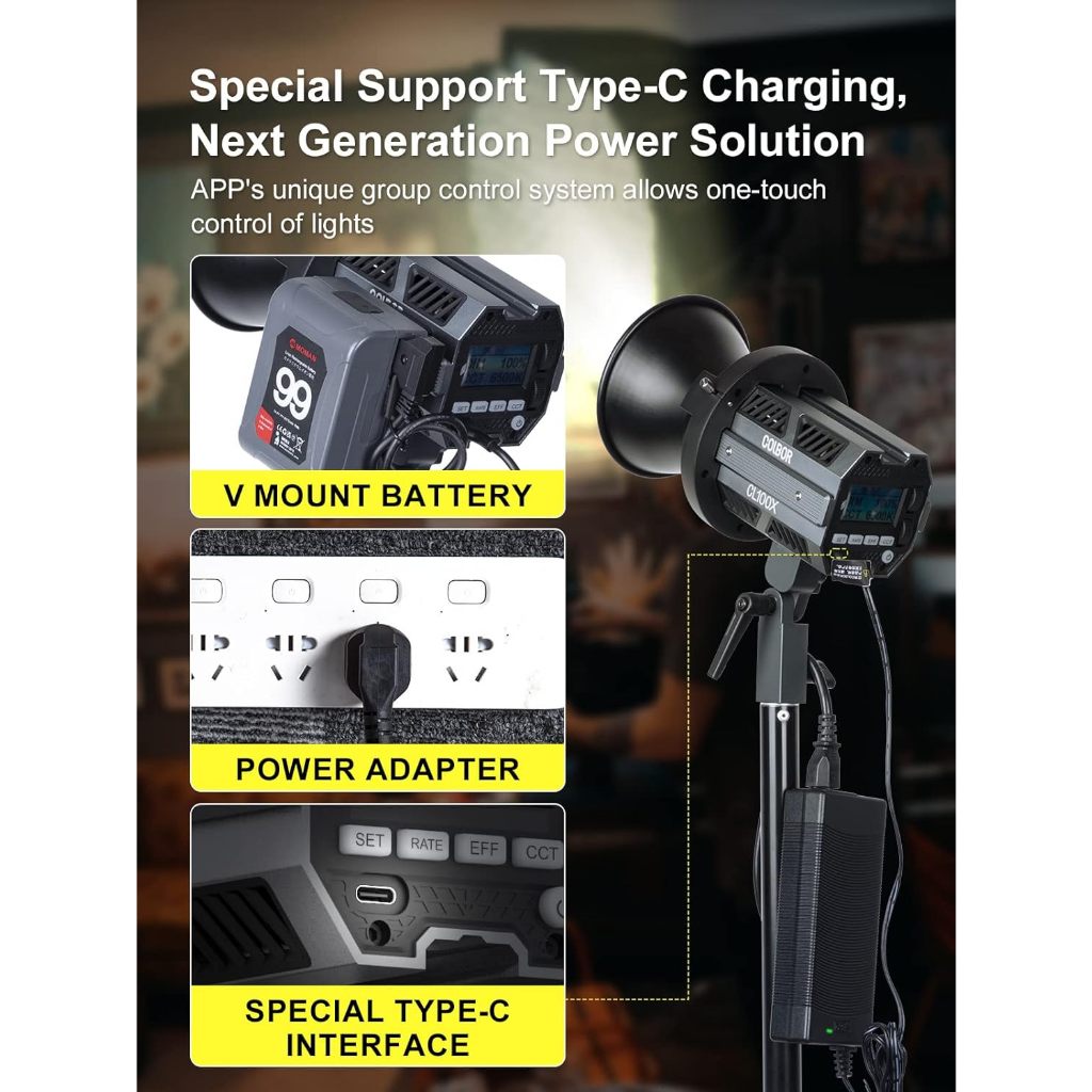 COLBOR CL100XM / CL100X - Đèn Led Quay Phim & Chụp Ảnh Chuyên Nghiệp - Hàng Chính Hãng / Bảo Hành 12 Tháng