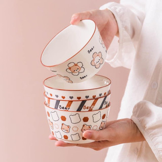 bộ chén sứ 4 chén 4 muỗng cao cấp