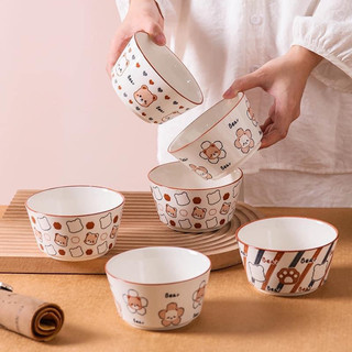 bộ chén sứ 4 chén 4 muỗng cao cấp